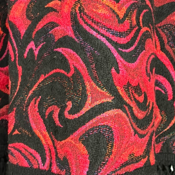 70s Vintage Tapestry Fringe Maxi Skirt - Picture 5 of 17